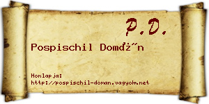 Pospischil Domán névjegykártya